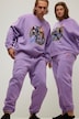 Sweatpants, Wide Legs, Elastikbund, Marvel Print, Unisex