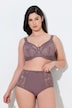 Soutien-gorge sans armatures, dentelle et mesh - bonnets C-D