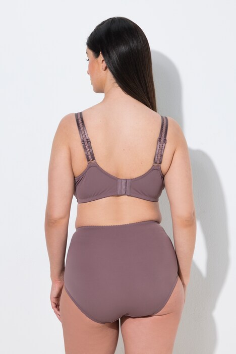 Soutien-gorge sans armatures, dentelle et mesh - bonnets C-D