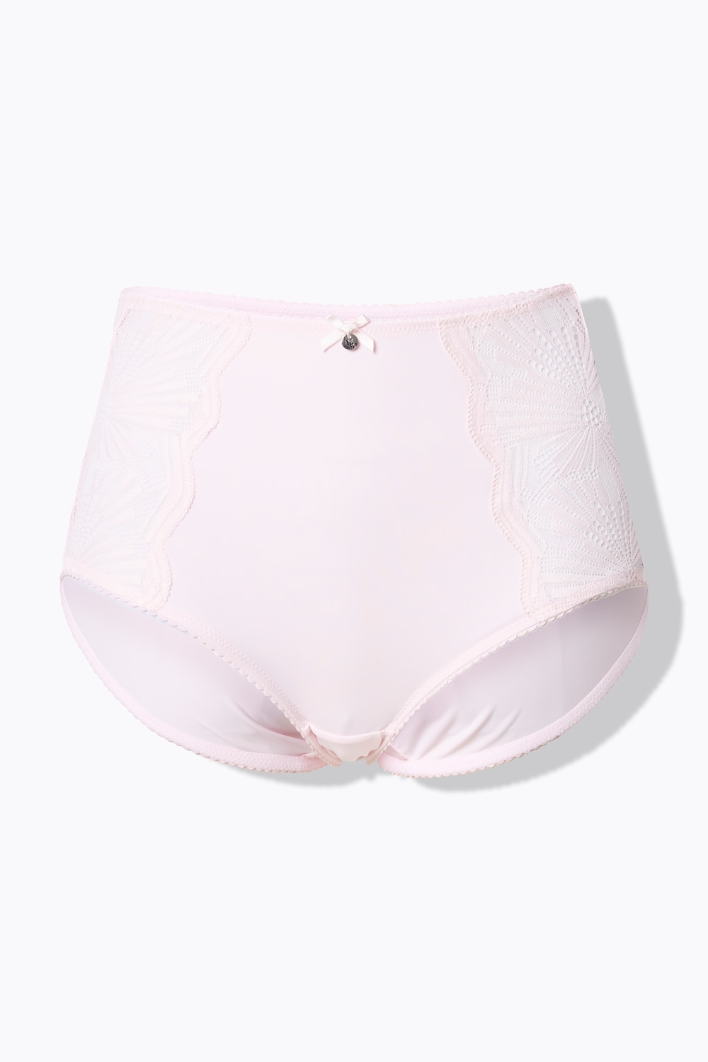 Stora storlekar Miditrosa i mikrofiber med spets på sidorna, Dam, rosa, storlek: 42/44, Bomull/Syntetfibrer/Elastan, Ulla Popken