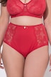 Culotte maxi en microfibre, dentelle sur les côtés