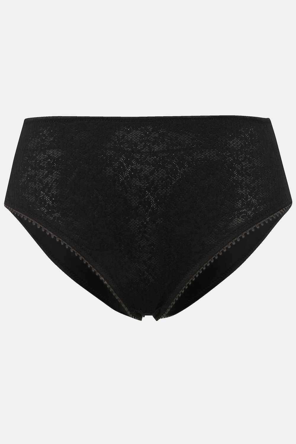 Stora storlekar Miditrosa med jacquardprint, Dam, svart, storlek: 54/56, Bomull/Syntetfibrer/Elastan, Ulla Popken