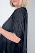 Blusa de chifón, oversize, cuello redondo, media manga