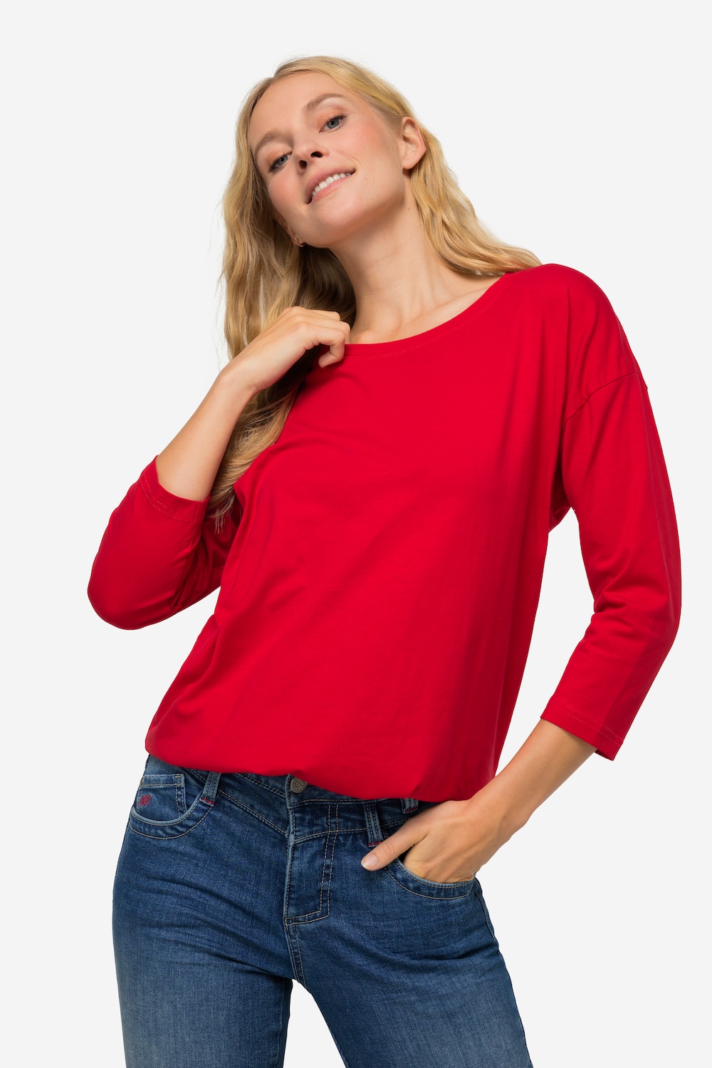 Große Größen T-Shirt, Damen, rot, Größe: XL, Baumwolle, LAURASON