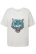 Tričko, oversize, zvířecí pačvork, kulatý výstřih, krátké rukávy