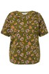 Tričko, oversize, barevný leopardí vzor, kulatý výstřih, krátké rukávy