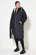 Steppmantel, Loose Shape, Kapuze, 2-Wege-Zipper, Langarm, Teddyfutter