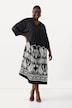 Mixed Print 3/4 Sleeve Paisley Dress