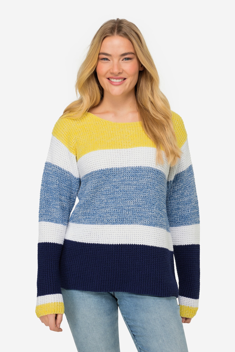 Große Größen Pullover, Damen, grau, Größe: XL, Baumwolle/Synthetische Fasern, LAURASON