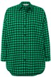 Košilová halenka, oversize, kostkovaný vzor, dlouhé rukávy