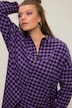 Hemdbluse, oversized, Karo, Langarm
