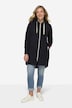 Sweatjacke, lang geschnitten, Kapuze, Taillen-Tunnelzug hinten, Langarm