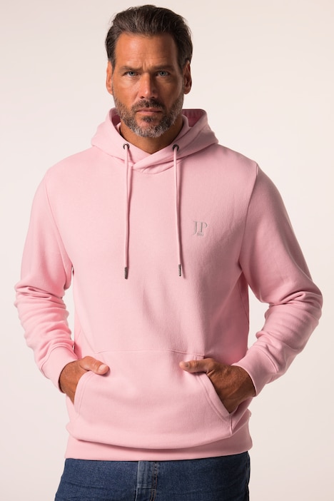 JP1880 hoodie, breast print, hood, kangaroo pocket, up to 8 XL