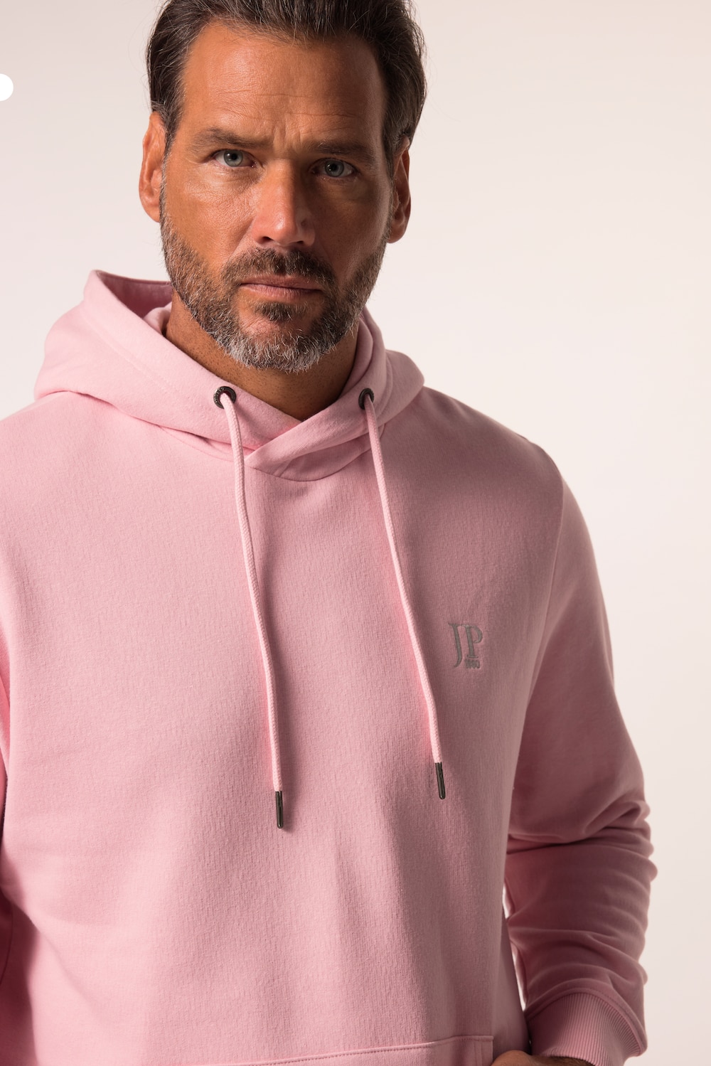Stora storlekar Hoodie, Her, rosa, storlek: 3XL, Bomull/Polyester, JP1880