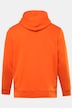 JP 1880 hættetrøje, brystprint, hætte, kængurulomme, op til 8 XL