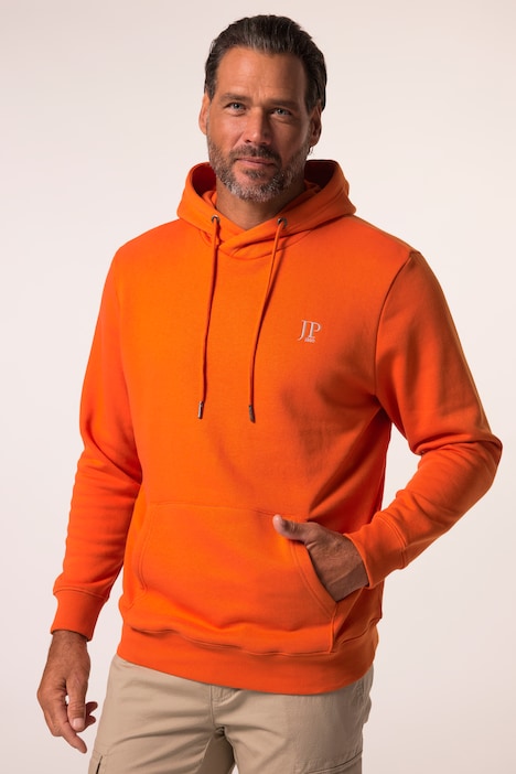 JP1880 hoodie, breast print, hood, kangaroo pocket, up to 8 XL