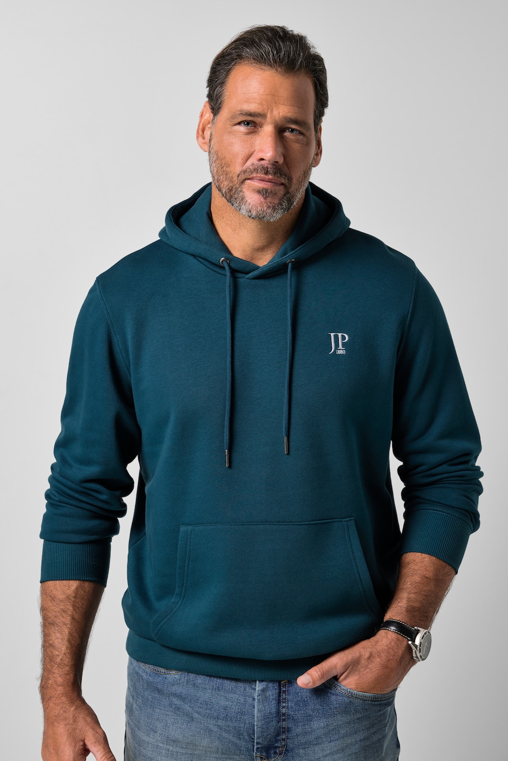 Hoodie, Kapuze, Kängurutasche, bis 8 XL