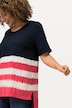 T-shirt à rayures inspirées du style Batik, collection Classic, col rond et manches courtes