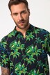 Overhemd, korte mouwen, viscose, bloemenprint, kentkraag, tot 8XL