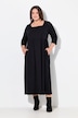 Jerseykleid, A-Linie, Carré-Ausschnitt, 3/4-Arm