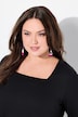 Jerseykleid, A-Linie, Carré-Ausschnitt, 3/4-Arm