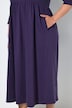 Robe évasée en jersey, encolure carré et manches 3/4
