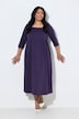 Robe évasée en jersey, encolure carré et manches 3/4