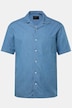 Hemd, Halbarm, Jeans-Look, Cuba-Kragen, Cuba-Fit, bis 8 XL