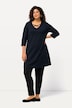 Criss Cross V-Neckline Swing Knit Tunic