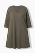 Longshirt, Zierbänder, A-Linie, V-Ausschnitt, 3/4-Arm