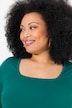 Square Neckline Knit Swing A-line Pocket Tunic