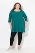 Square Neckline Knit Swing A-line Pocket Tunic