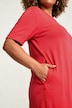 Longshirt, A-Linie, Carré-Ausschnitt, 3/4-Arm