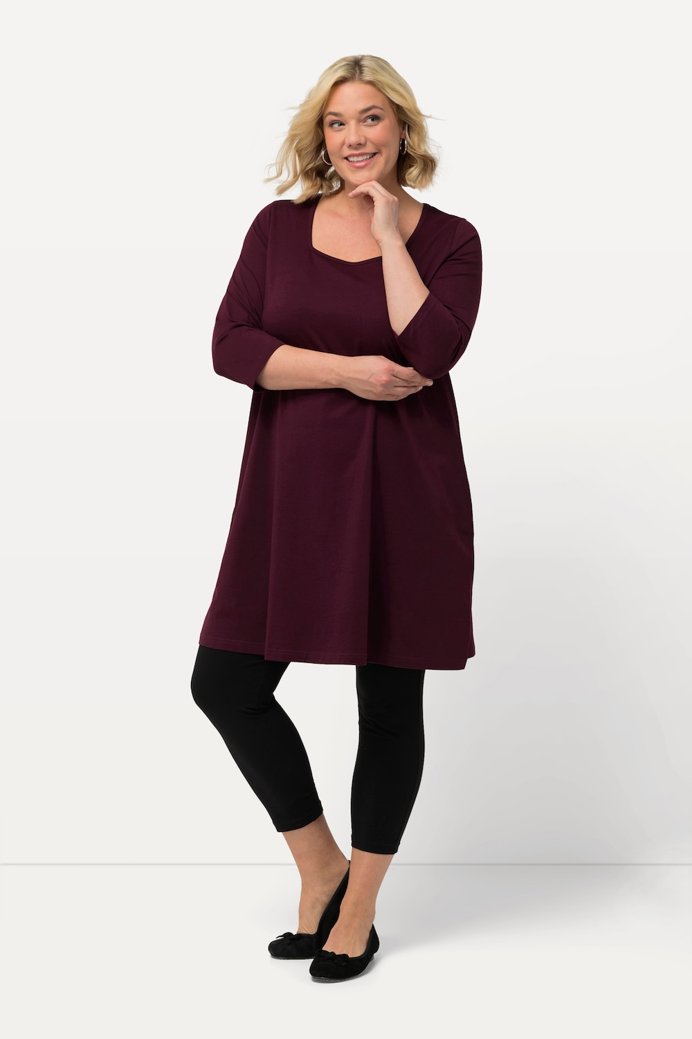 Große Größen Longshirt, Damen, lila, Größe: 58/60, Baumwolle, Ulla Popken