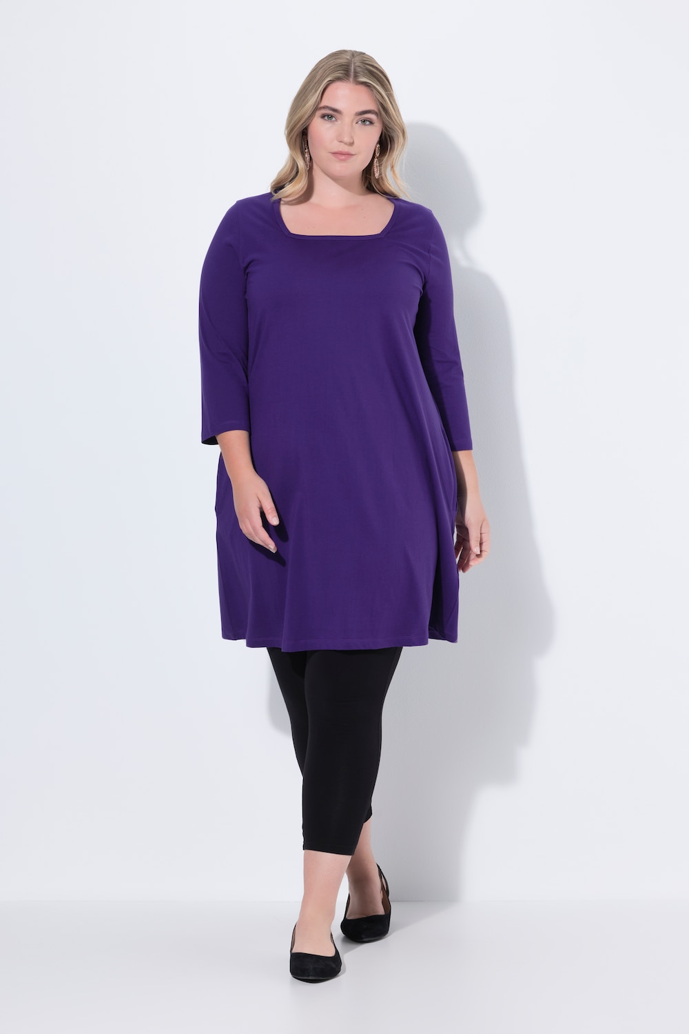Große Größen Longshirt, Damen, lila, Größe: 42/44, Baumwolle, Ulla Popken