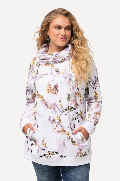 Floral Cowl Neck Sweatshirt | all Sweatshirts | Sweatshirts