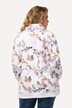 Sweat-shirt imprimé floral. Poches, col montant et manches longues.