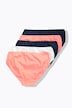 Slips midi, pack de 5, lunares/liso