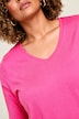 Longshirt, A-lijn, V-hals, 3/4-mouwen