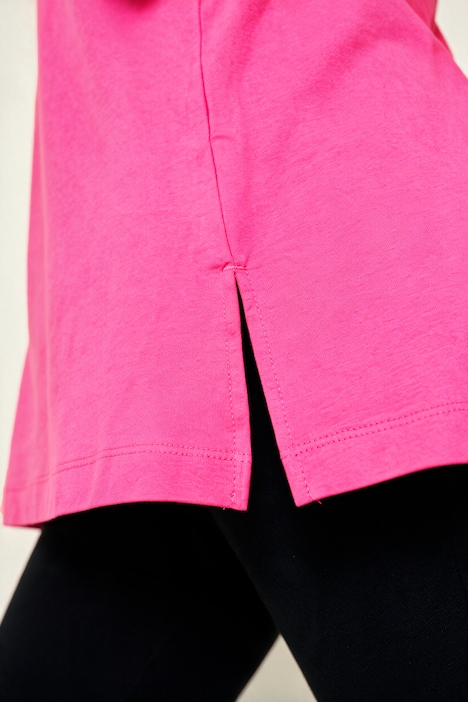 Longshirt, A-lijn, V-hals, 3/4-mouwen