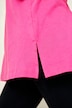 Longshirt, A-lijn, V-hals, 3/4-mouwen
