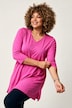 Longshirt, A-lijn, V-hals, 3/4-mouwen