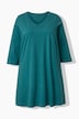 Longshirt, A-Linie, V-Ausschnitt, 3/4-Arm