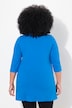 V-Neck Swing A-line Hem Cotton Knit Tunic