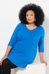 V-Neck Swing A-line Hem Cotton Knit Tunic