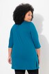 Longshirt, A-Linie, V-Ausschnitt, 3/4-Arm