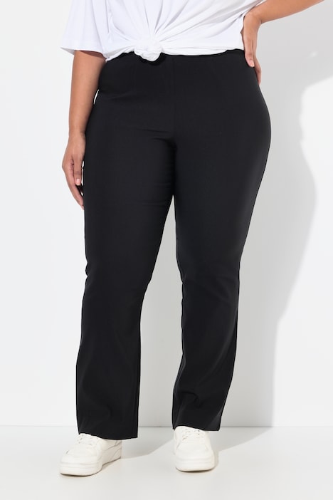 Pantalon thermique en tissu bengaline bien chaud, coupe Slim Fit avec ceinture élastique