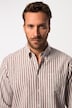 Hemd, Langarm, Leinenmix, Streifen, Buttondown-Kragen, Modern Fit, bis 8 XL