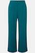 Hose, HighWaist, Wide Legs, Melange, teilelastischer Bund