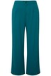 Kalhoty, vysoký pas, široké nohavice, melanž, částečně elastický pas